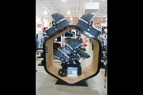 Some brands are given space to use their own displays